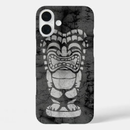Makapuu Beach Hawaiian Laughing Tiki Batik iPhone 16 Plus Hoesje