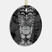 Makapuu Beach Hawaiian Laughing Tiki Batik Keramisch Ornament (Rechts)