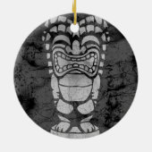 Makapuu Beach Hawaiian Laughing Tiki Batik Keramisch Ornament (Achterkant)