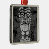 Makapuu Beach Hawaiian Laughing Tiki Batik Metalen Ornament (Rechts)