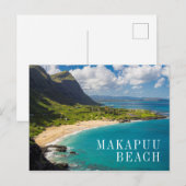 Makapuu Beach Kustlijn Briefkaart (Voorkant / Achterkant)
