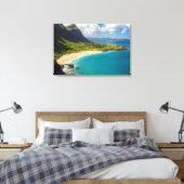 Makapuu Beach Kustlijn Canvas Afdruk (Insitu (Slaapkamer))