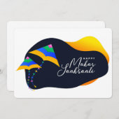 Makar Sankranti Feestdagenkaart (Voorkant / Achterkant)