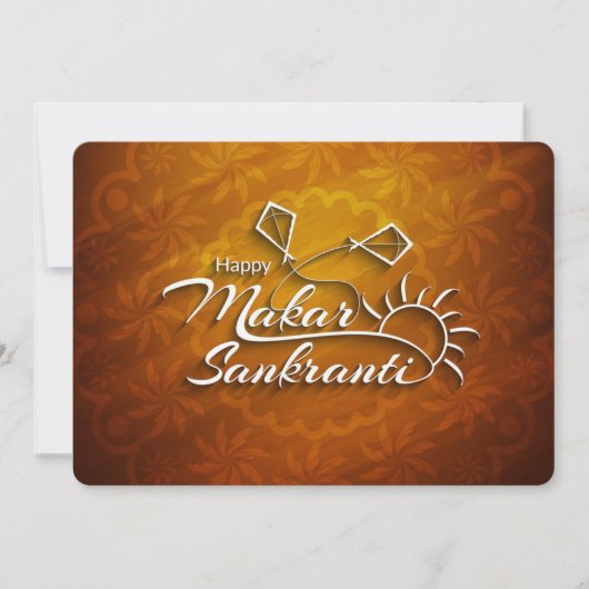 Makar Sankranti Feestdagenkaart (Voorkant)