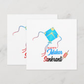 Makar Sankranti Kaart (Voorkant / Achterkant)