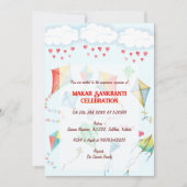 Makar Sankranti Uitnodiging viering (Voorkant)