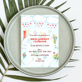 Makar Sankranti Uitnodiging viering