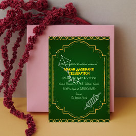 Makar Sankranti Uitnodiging viering