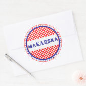 Makarska City Pride Emblem – Croatian Identity Ronde Sticker (Envelop)