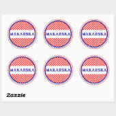 Makarska City Pride Emblem – Croatian Identity Ronde Sticker (Vel)