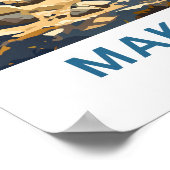 Makarska Kroatië Reisprint Poster (Hoek)