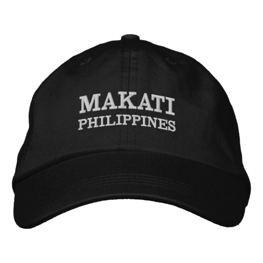 Makati Filippijnen Honkbal Hoed Geborduurde Pet (Voorkant)
