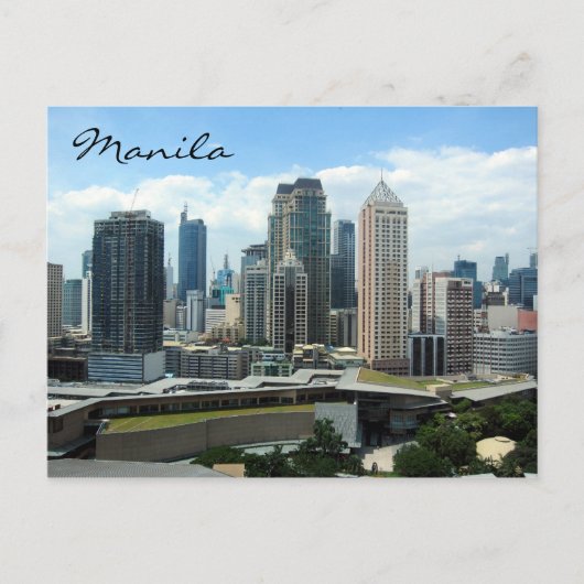 makati skyline briefkaart (Voorkant)
