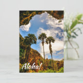 Makauwahi Cave Palm Trees, Kauai, Hawaii Kaart (Staand voorkant)