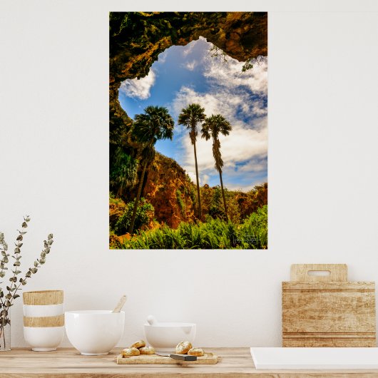 Makauwahi Cave Palm Trees, Kauai, Hawaii Poster (Keuken)