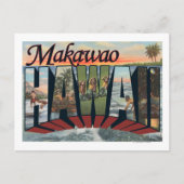 Makawao, Hawaii - Grote letterscènes Briefkaart (Voorkant)
