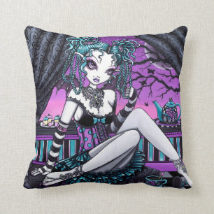 Makayla Couture Tea Party Gothic Fairy Pillow Kussen