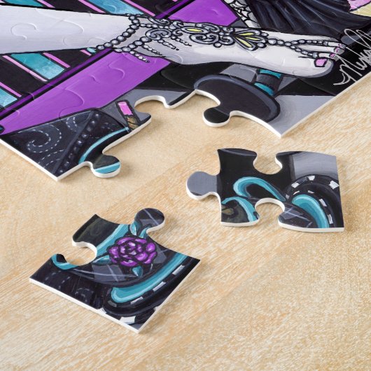 Makayla Couture Tea Party Gothic Fairy Puzzle Legpuzzel (Zijkant)