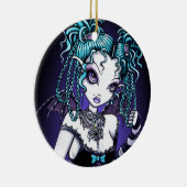 "Makayla" Gothic Couture Fairy Ornaments Keramisch Ornament (Rechts)
