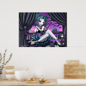 "Makayla" Gothic Fairy Tea Party Poster (Keuken)