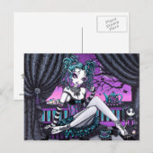 Makayla Schattig Faerie Tea Party Fantasy Briefkaa Briefkaart (Voorkant / Achterkant)