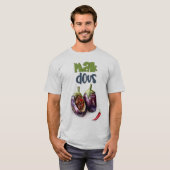 Makdous gevulde aubergine walnoten, knoflook مكدوس t-shirt (Voorkant volledig)