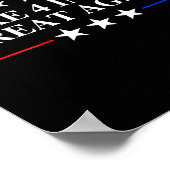 Make 4 Inches Great Again, American Litical Quote Poster (Hoek)