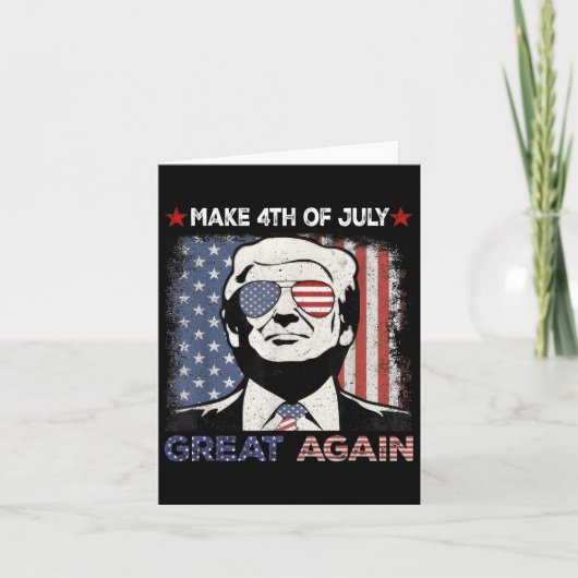 Make 4th Of July Great Again Trump Men Women 2 Sid Kaart (Voorkant)