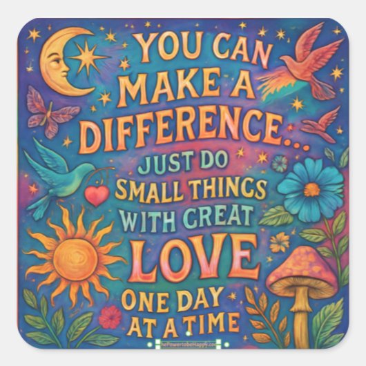 MAKE  A DIFFERENCE STICKERS (Voorkant)