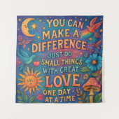 MAKE A DIFFERENCE TAPESTRY WALL ART WANDKLEED (Voorkant (horizontaal))