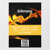Make a First Impression: Achempong Gold Wave Busin Raamsticker (Vel)