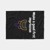 Make A Good First Impression Dental Funny  Fleece Deken (Voorkant (Horizontaal))