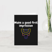 Make A Good First Impression Dental Funny  Kaart (Voorkant)
