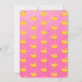 Make a Splash Rubber Duck 2nd Birthday Invitation Kaart (Achterkant)
