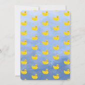 Make a Splash Rubber Duck 2nd Birthday Invitation Kaart (Achterkant)