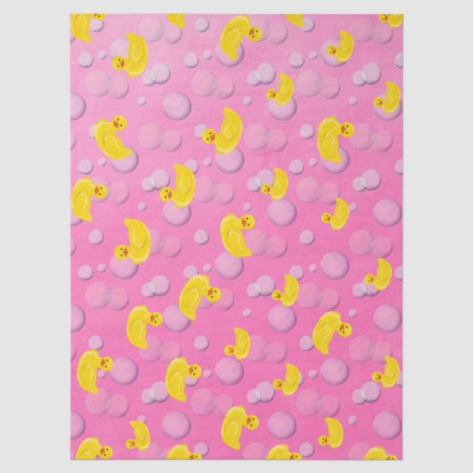 Make a Splash Rubber Duck 3e Verjaardag Tissuepapier (Voorkant)