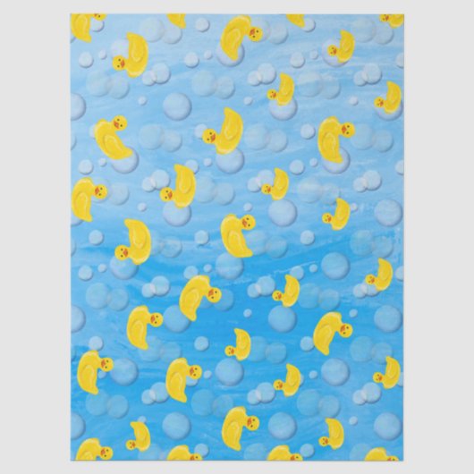 Make a Splash Rubber Duck 3e Verjaardag Tissuepapier (Voorkant)