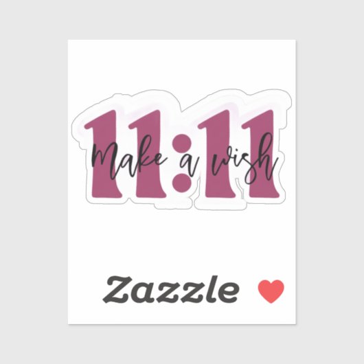 “Make a Wish 11:11 Sticker – Manifest Your Dreams” (Vel)