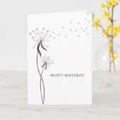 Make a Wish Birthday Greeting Card Kaart (Gele Bloem)