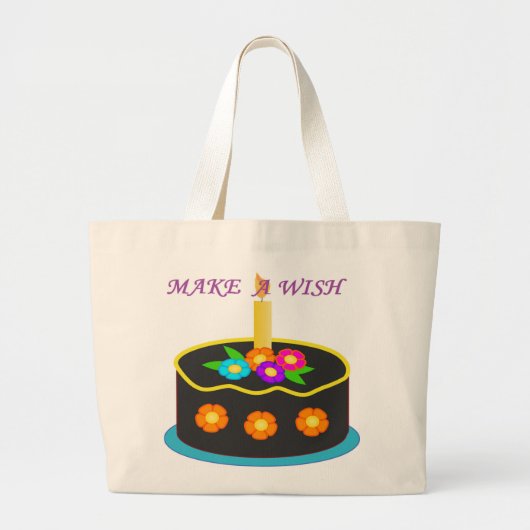 MAKE A WISH GROTE TOTE BAG (Voorkant)