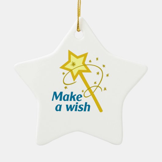 MAKE A WISH KERAMISCH ORNAMENT (Voorkant)