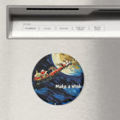 Make a Wish magnet, Christmas small gift Magneet (Insitu (Vaatwasser))