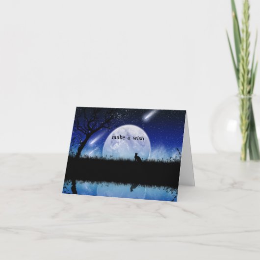 Make a Wish on a Star Birthday Card Kaart (Voorkant)