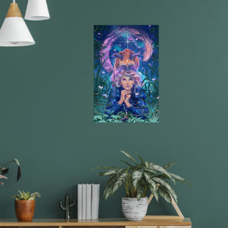 Make a wish with Magicfox - fantasy art Poster