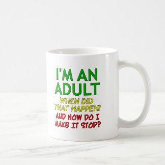 Make Adult Stop Funny Mug Koffiemok