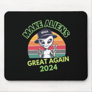 Make Aliens Great Again Grappige Mega Trump UFO 20 Muismat