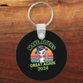 Make Aliens Great Again Grappige Mega Trump UFO 20 Sleutelhanger (Voorkant)