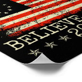 Make America Believe Again 2024 Patriottisch 4 jul Poster (Hoek)