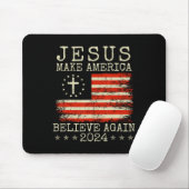 Make America Believe Again 2024 Patriottisch 4e va Muismat (Met muis)