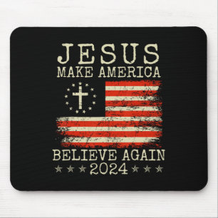 Make America Believe Again 2024 Patriottisch 4e va Muismat